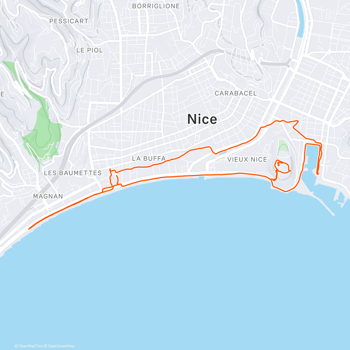 Map of the activity, Run the city mit Begleitung 🥰