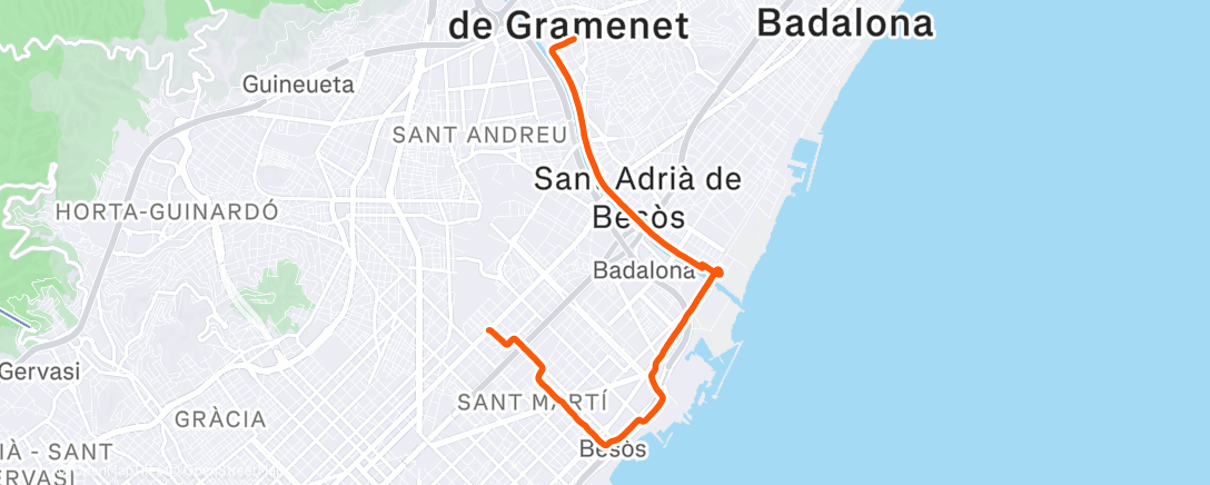 Mappa dell'attività Vueltita