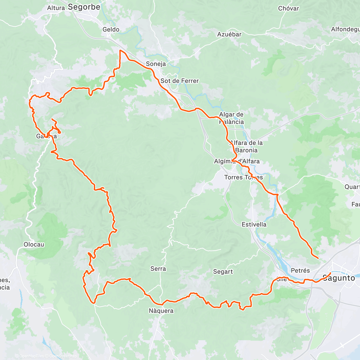 Map of the activity, Forat fet