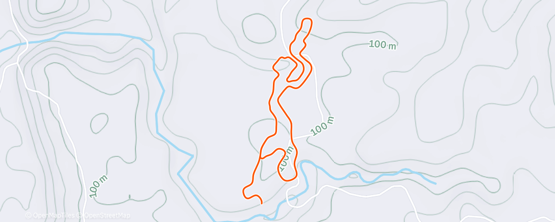 Mappa dell'attività Zwift: shake-out run @TdZ Stage 1