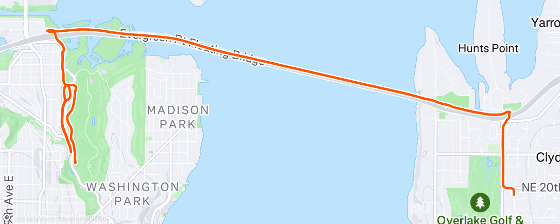 Map of the activity, Afternoon Walk