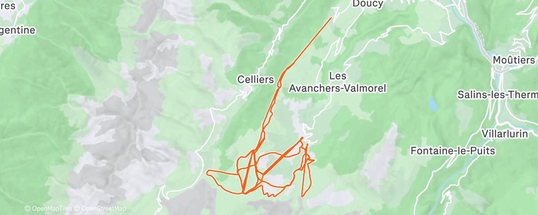 Карта физической активности (New Year Skiing 2026: Day 2)