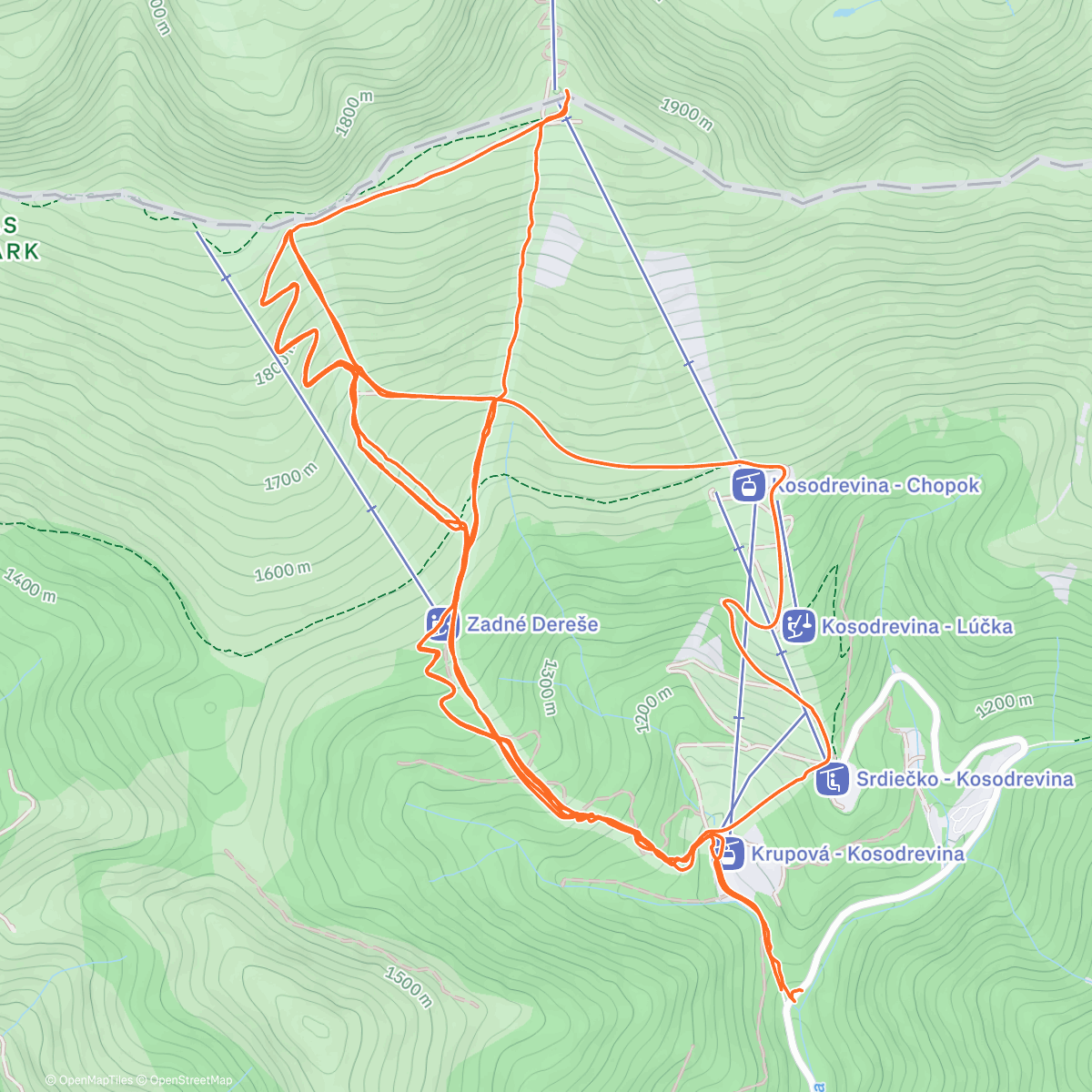 Map of the activity, Christmas ChopkiSkizmus 3x