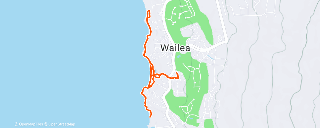Map of the activity, Morning Walk