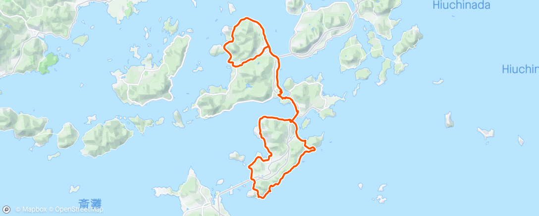 Map of the activity, 練習＋大島東側の道探索