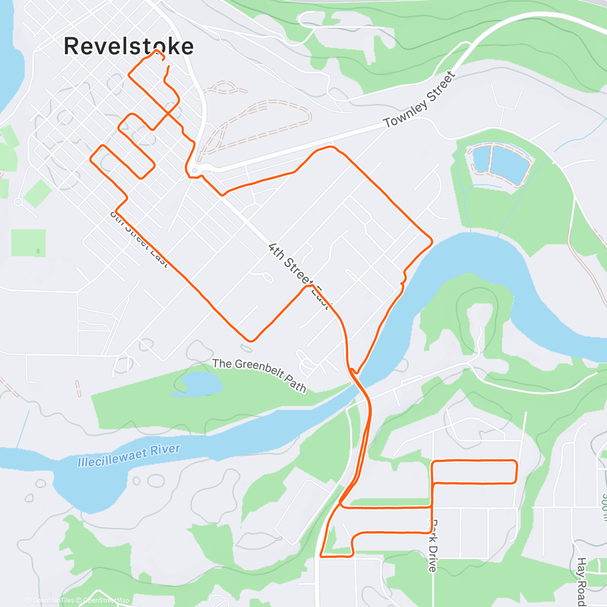 Map of the activity, Rumpus X-Mas Lights Run🎄