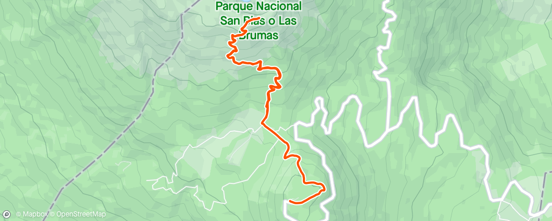 Map of the activity, Volcán de Santa Ana