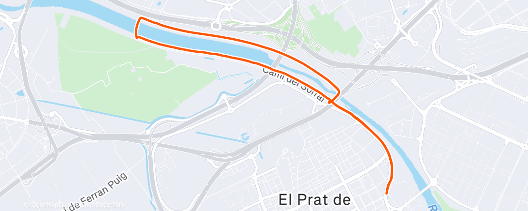 Mapa de la actividad (Lunch Run)