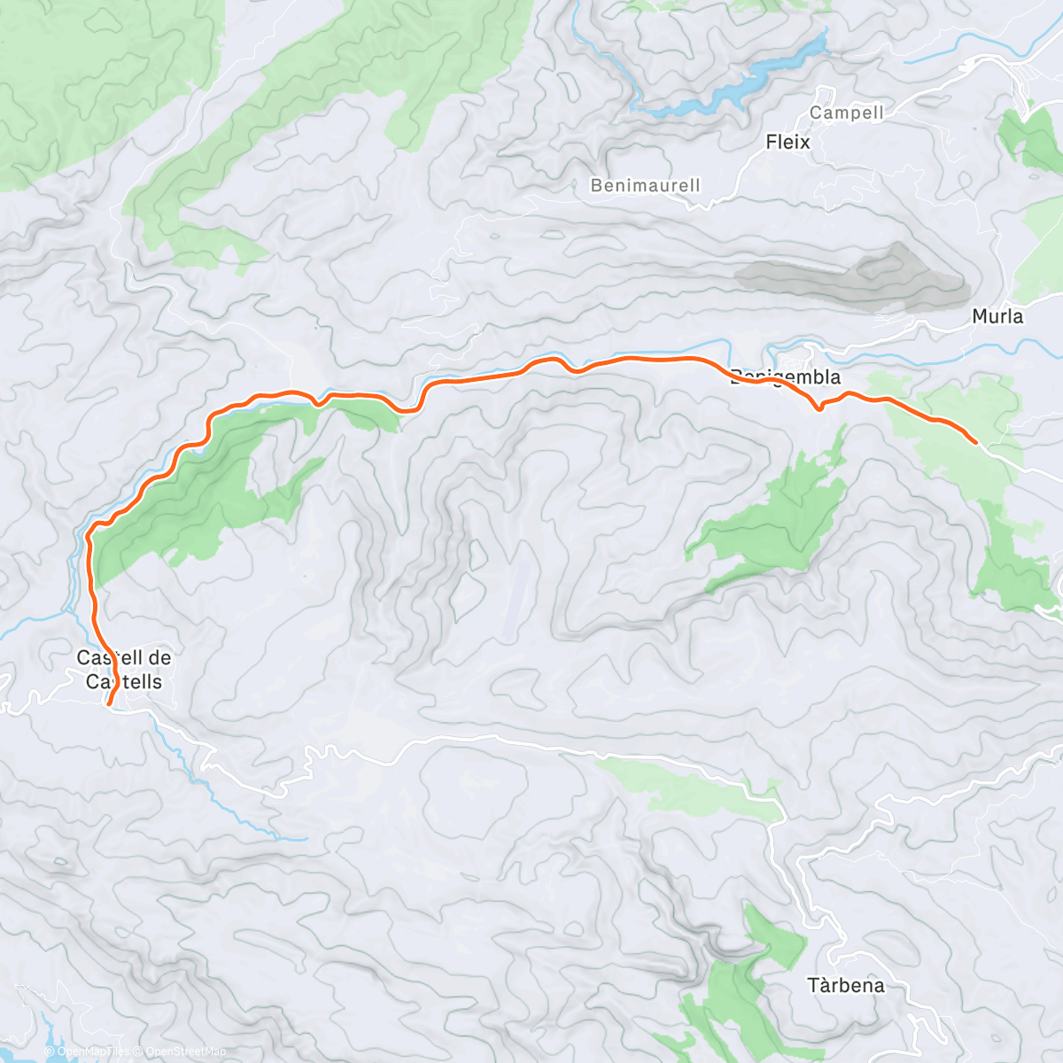 Map of the activity, ROUVY - RODILLO INTERVALOS AERÓBICOS Z2/3
