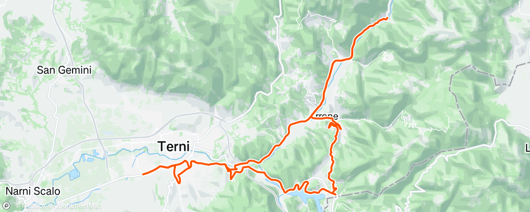 Map of the activity, Afternoon Ride