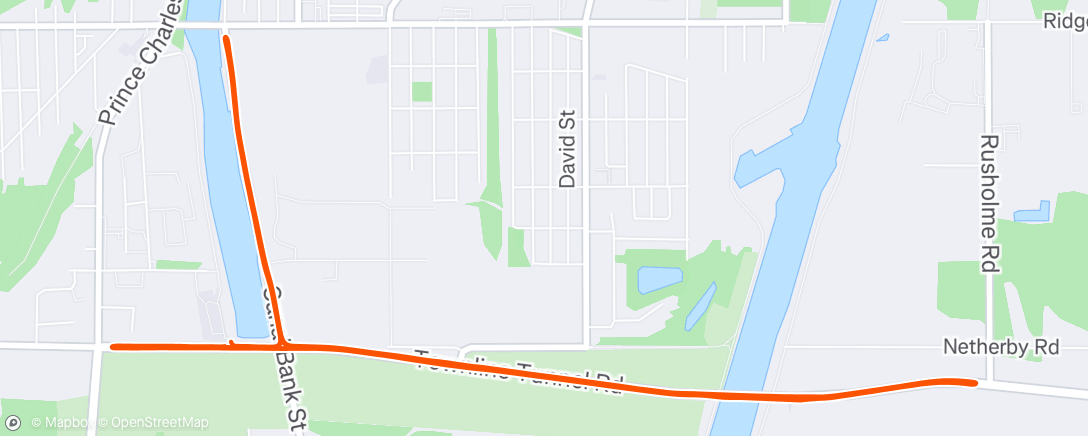 Map of the activity, Morning Ride