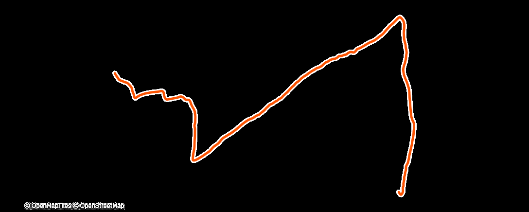 Map of the activity, Traillauf am Morgen
