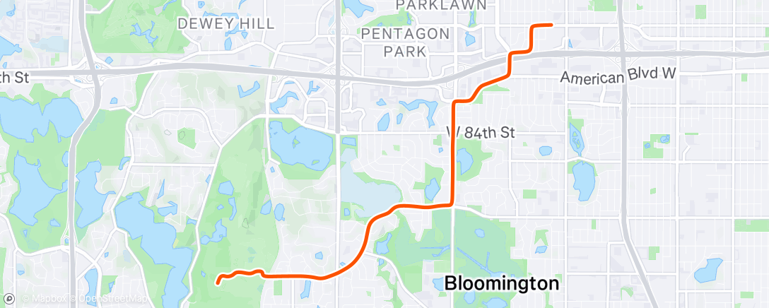 Map of the activity, Morning Ride