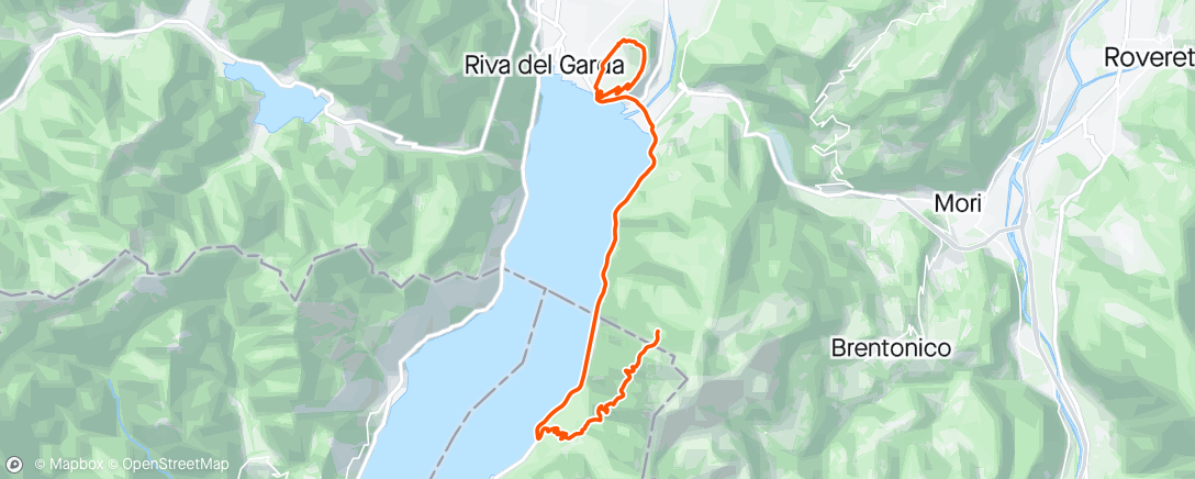 Map of the activity, Navenetrail + Monte Brione