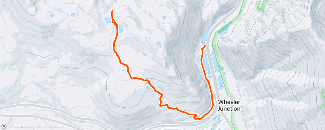 Map of the activity, Morning Hike