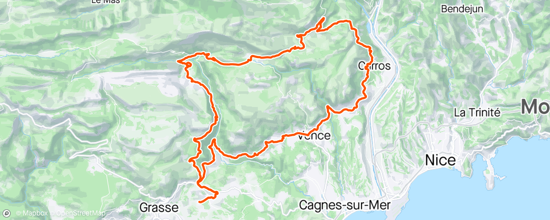 Map of the activity, 4 Loup(sers) to Bouyon