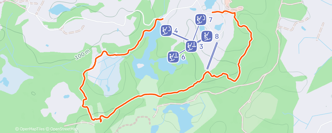 Карта физической активности (Afternoon Walk)