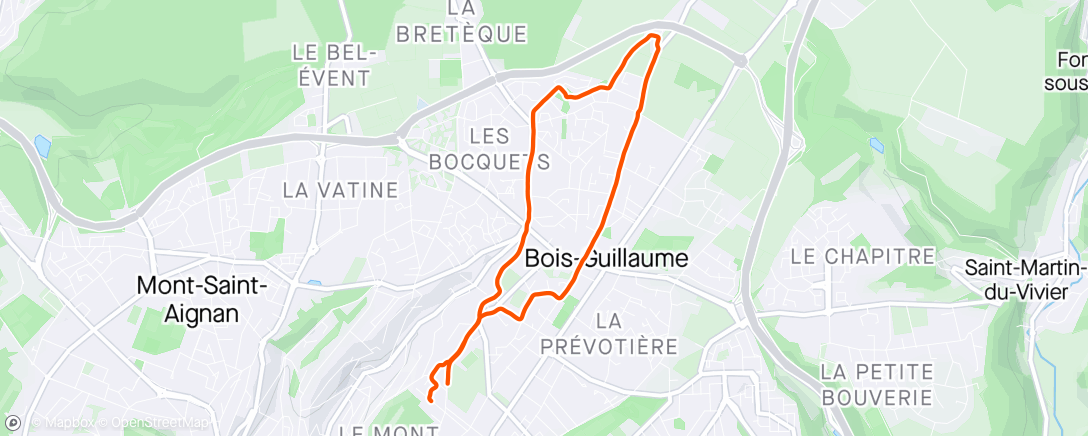 Map of the activity, Sortie des parisiens