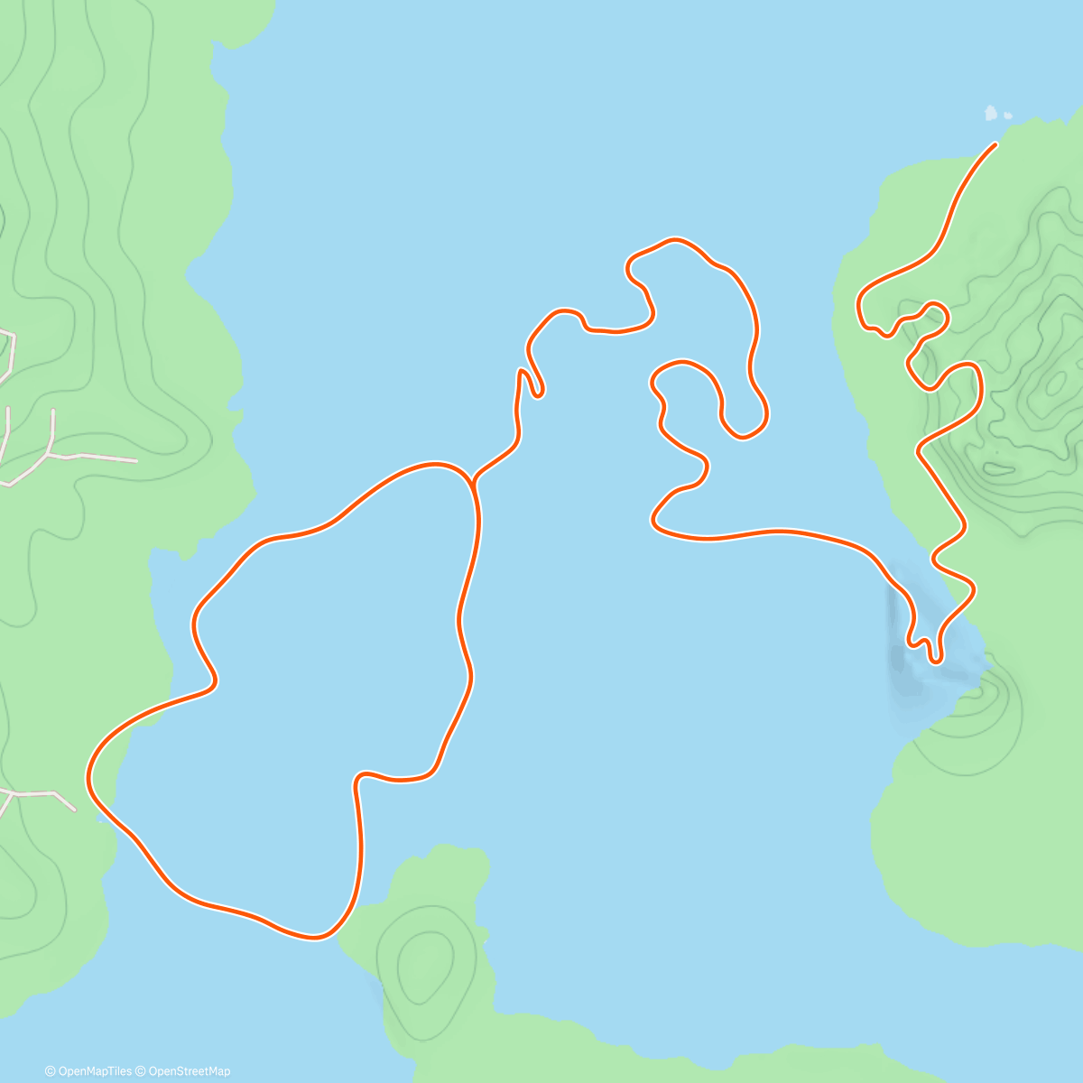 Map of the activity, Zwift - Power Punches in Watopia