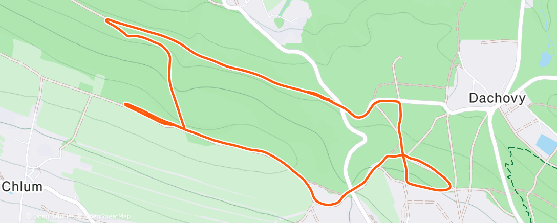 Map of the activity, Lunch Trail Run