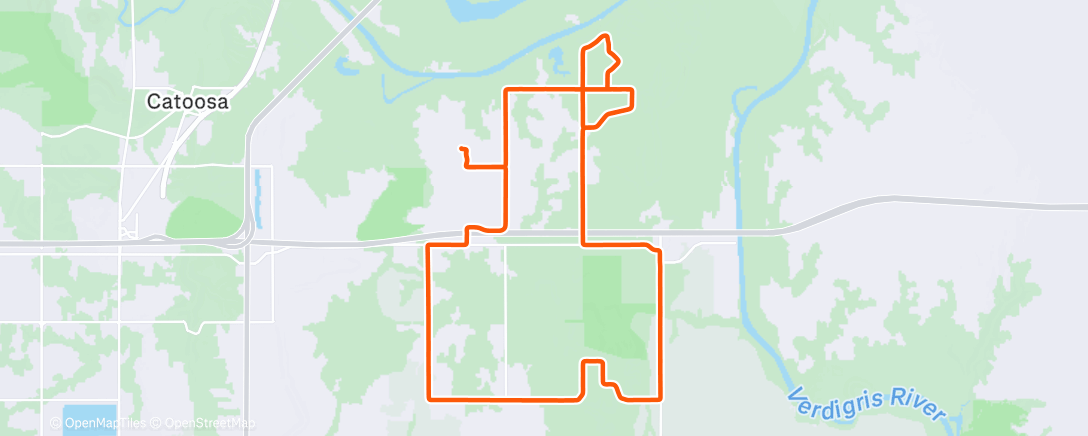 Map of the activity, Morning Ride