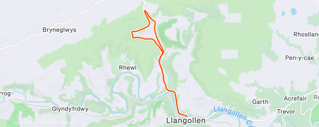 Map of the activity, Lunch Ride