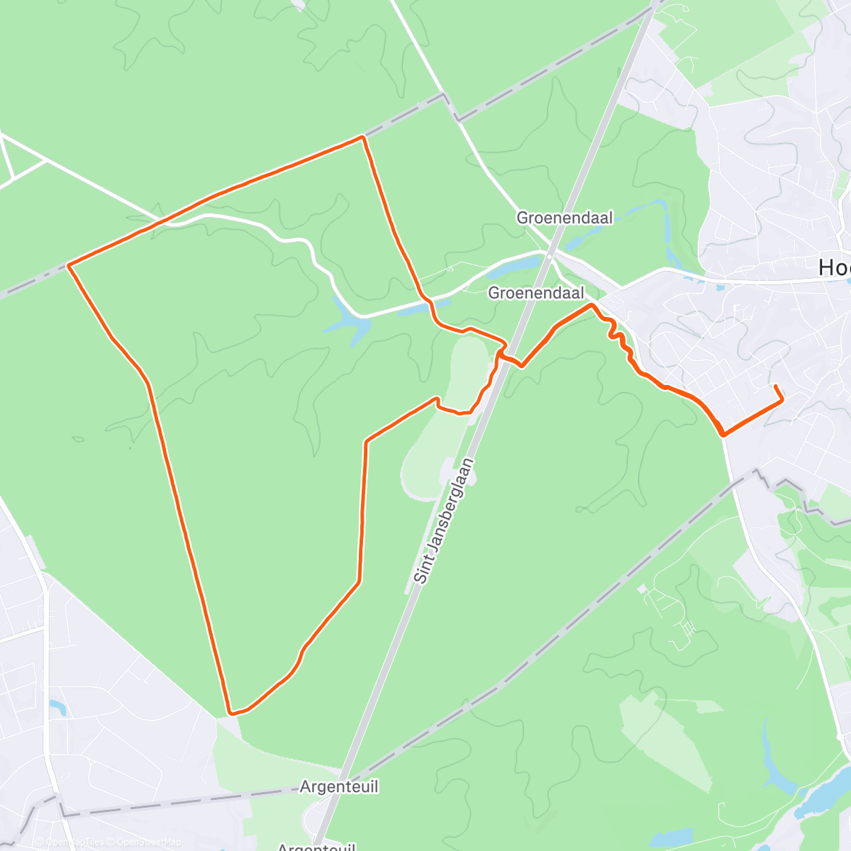 Map of the activity, Jezus ! Dat was koud.