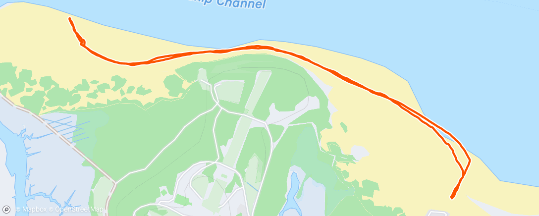 Map of the activity, Crane Beach walk/hide