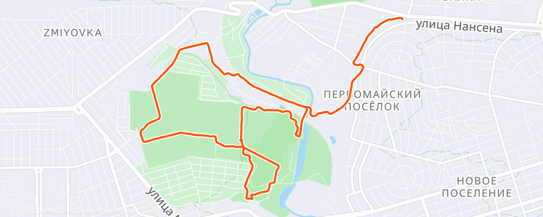 Map of the activity, Ботан