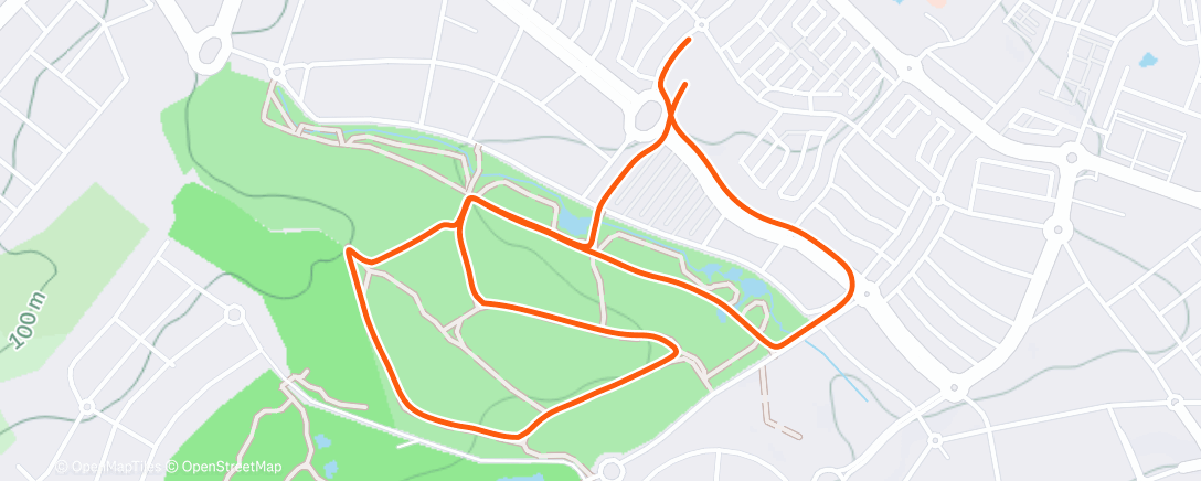 Map of the activity, Caminata de mañana