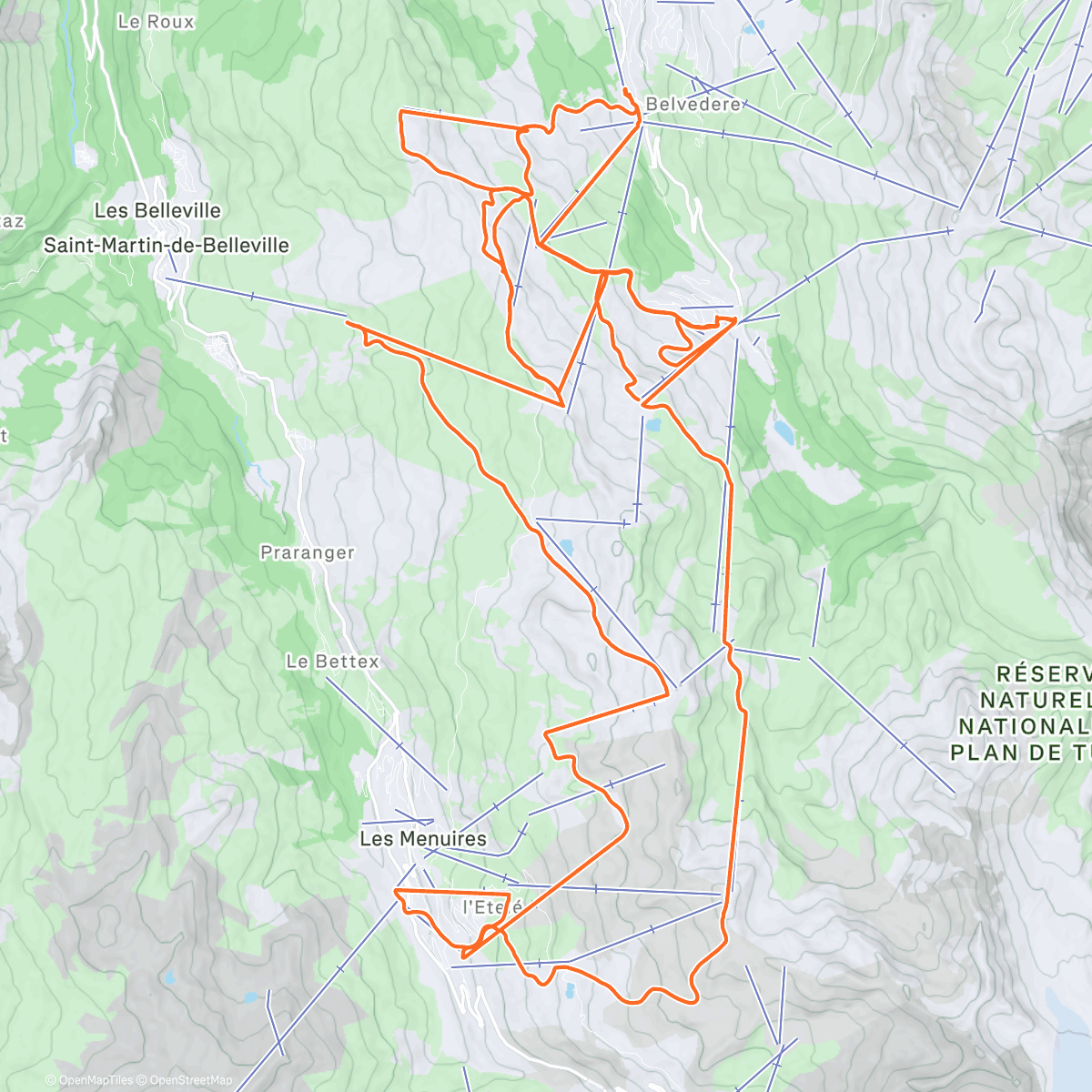 Map of the activity, ☀️ Morning Alpine Ski