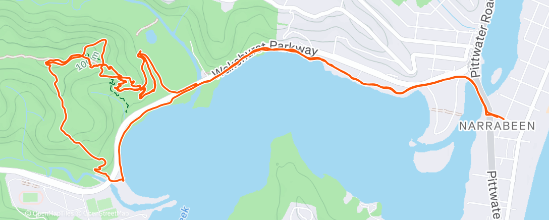 Map of the activity, Morning Mountain Bike Ride