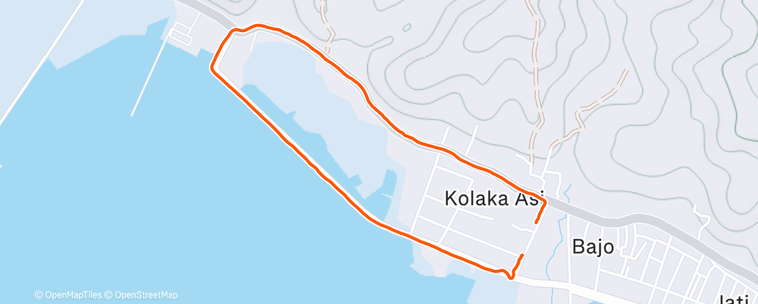 Map of the activity, Berlari Pagi