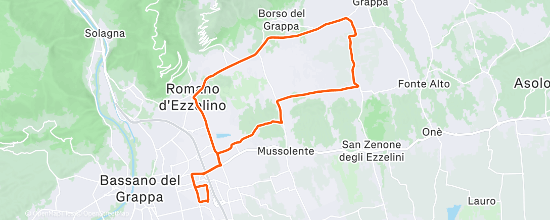 Map of the activity, 24K Pedegrappa