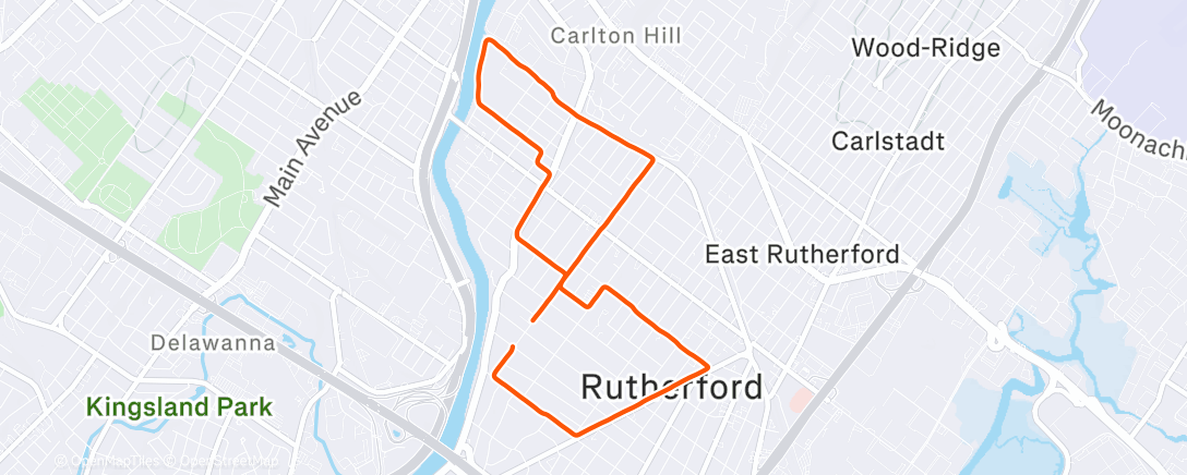 Map of the activity, Run Before the Storm