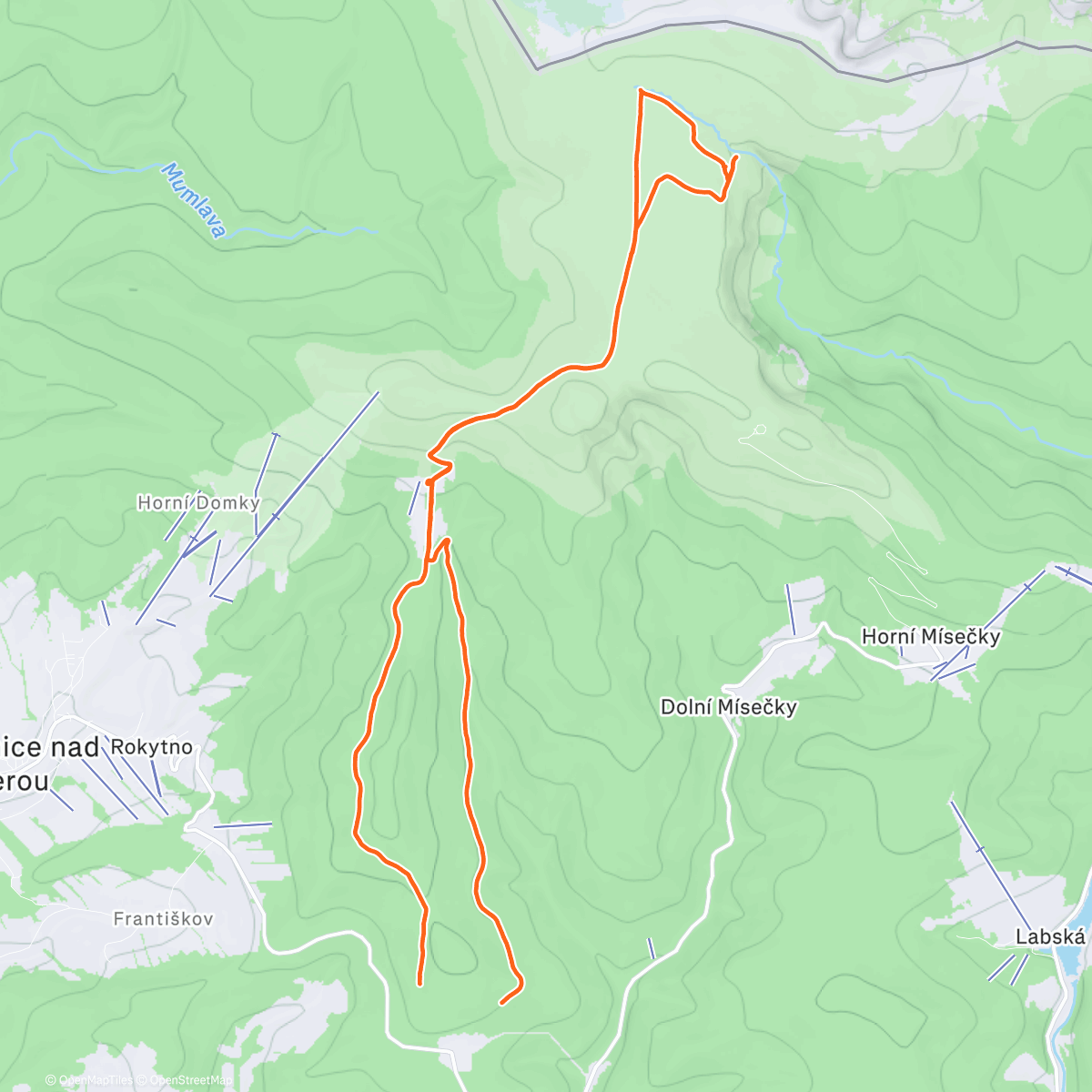 Карта физической активности (Mission Impossible: Labska Bouda 🇨🇿)