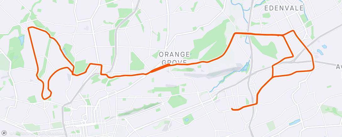 Map of the activity, Morning Ride