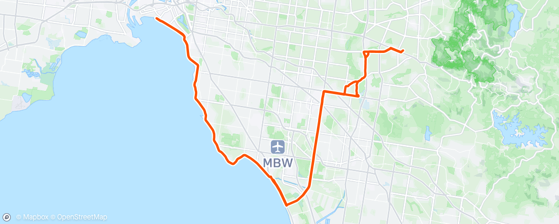 Map of the activity, Morning Ride