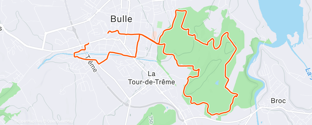 Карта физической активности (Afternoon Run)