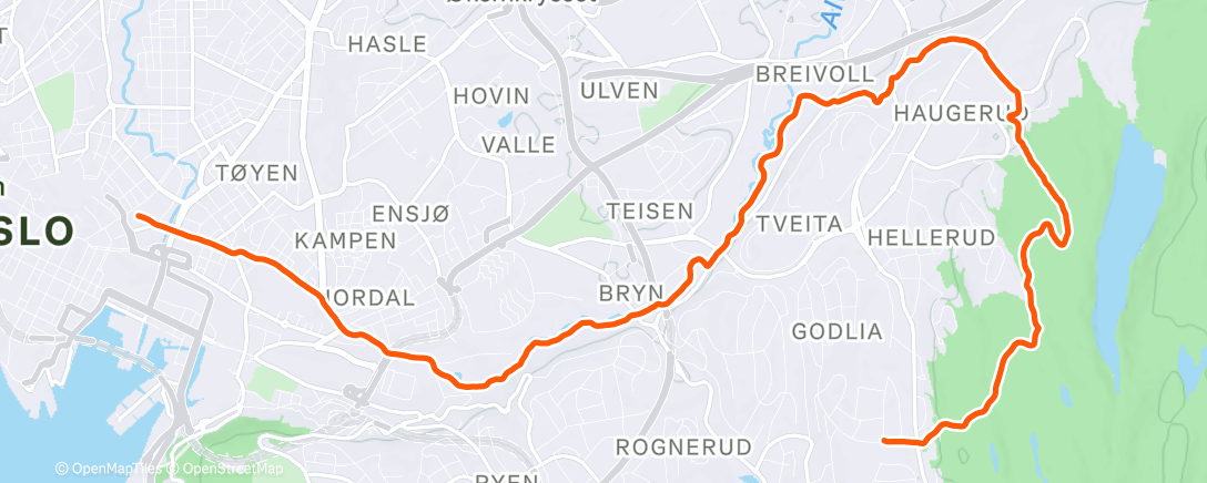 Map of the activity, Hjem fra jobb