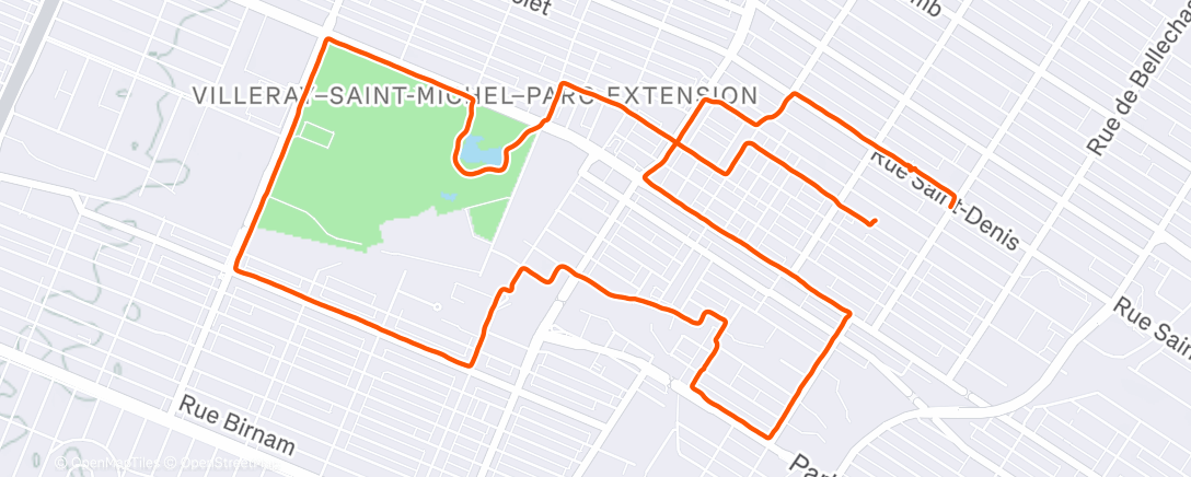 Map of the activity, ✅ 8000km 🚲 / 800km 👟