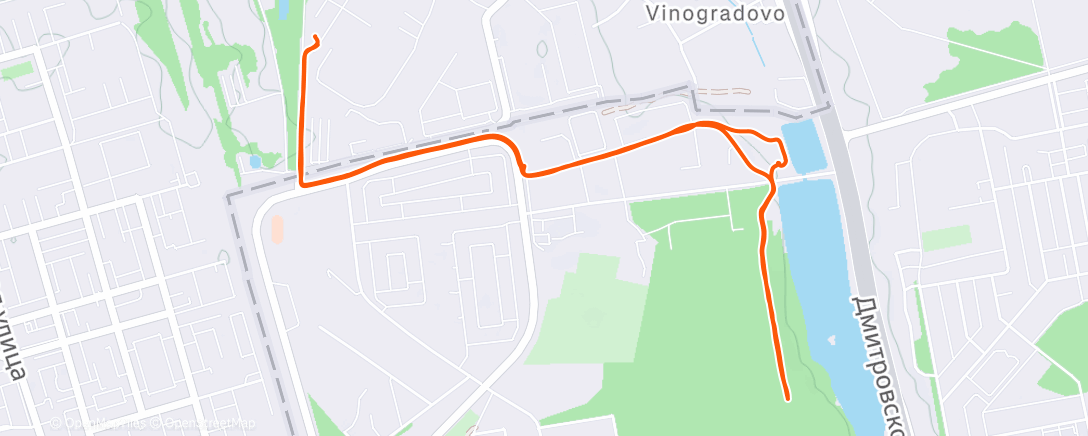 Map of the activity, Утренняя прогулка