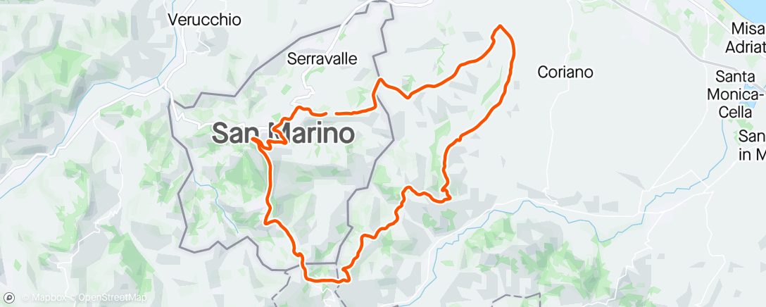 Map of the activity, Montescudo - Gessi