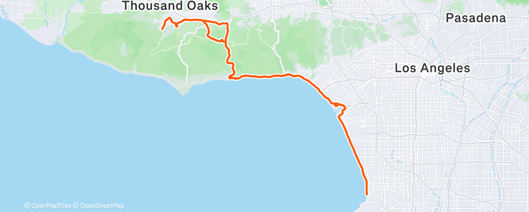 Map of the activity, Morning Ride
