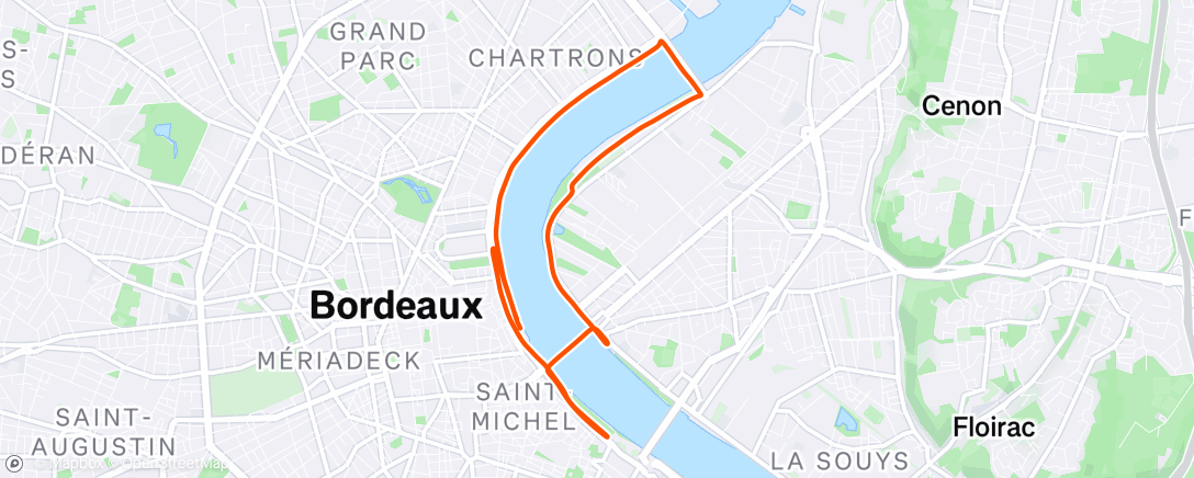 Map of the activity, 10km des quais , l’ischio a tenu 😎