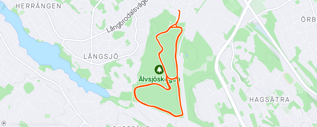 Map of the activity, Stavjogg ⛷️