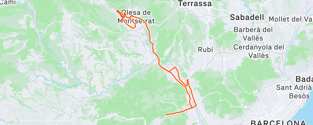 Карта физической активности (Bicicleta por la mañana)