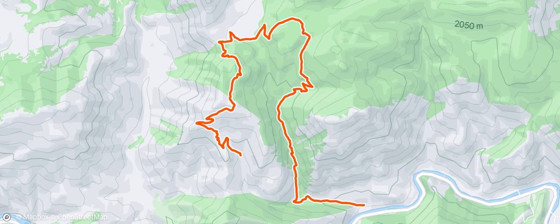 Map of the activity, Afternoon Hike