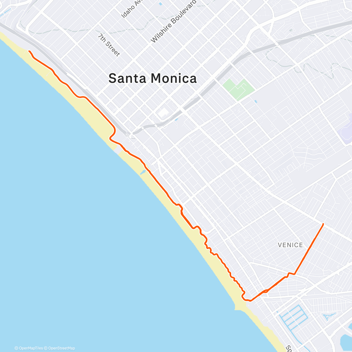 Map of the activity, Sunset pedal with FiFi viva Iran