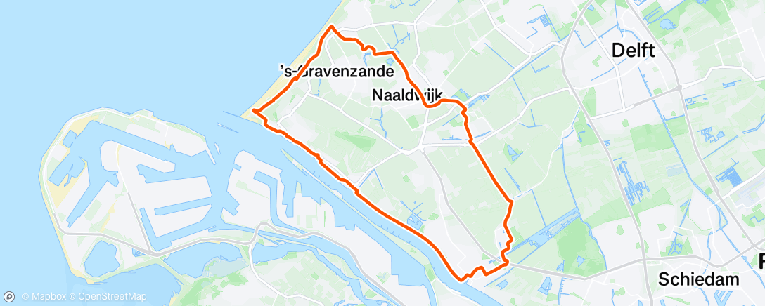 Map of the activity, Afternoon Ride